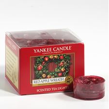Picture of Red Apple Wreath TEA LIGHTS