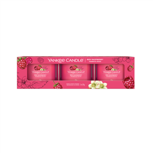 Picture of RED RASPBERRY SIGNATURE 3 PACK FILLED VOTIVE
