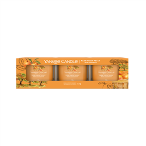 Picture of FARM FRESH PEACH SIGNATURE 3 PACK FILLED VOTIVE