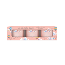 Picture of WATERCOLOUR SKIES SIGNATURE 3 PACK FILLED VOTIVE