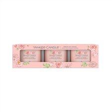 Picture of FRESH CUT ROSES SIGNATURE 3 PACK FILLED VOTIVE